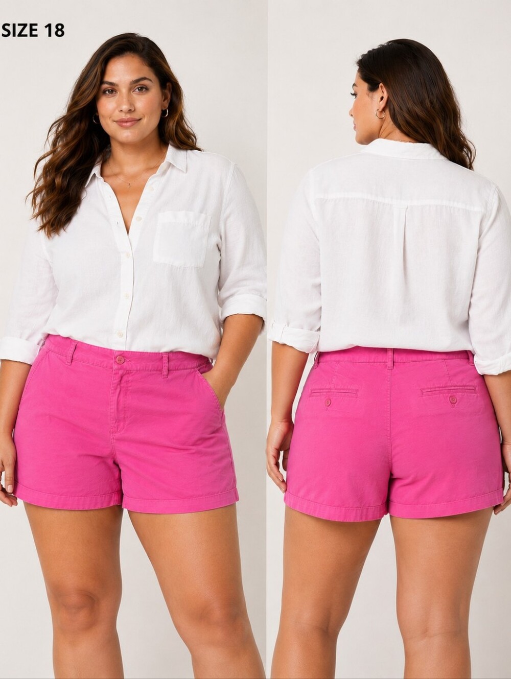 GAP Khakis Pink 4” Shorts Size 18